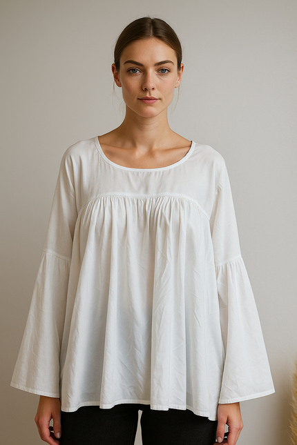 GARRB Women's Casual White Top - M Size