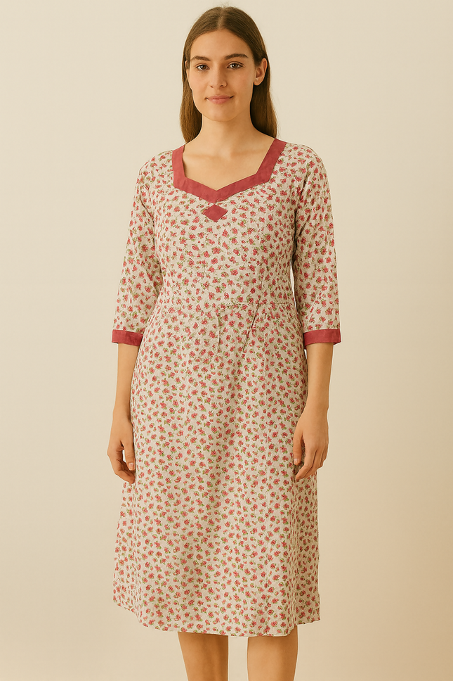 Women's Casual Pink Kurta - M Size