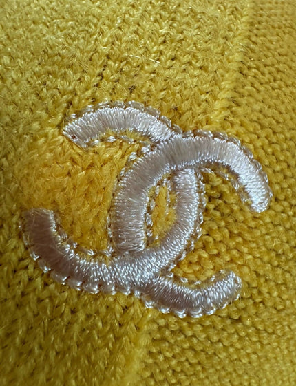 Women's Chanel Authentic Yellow Sweater - S Size