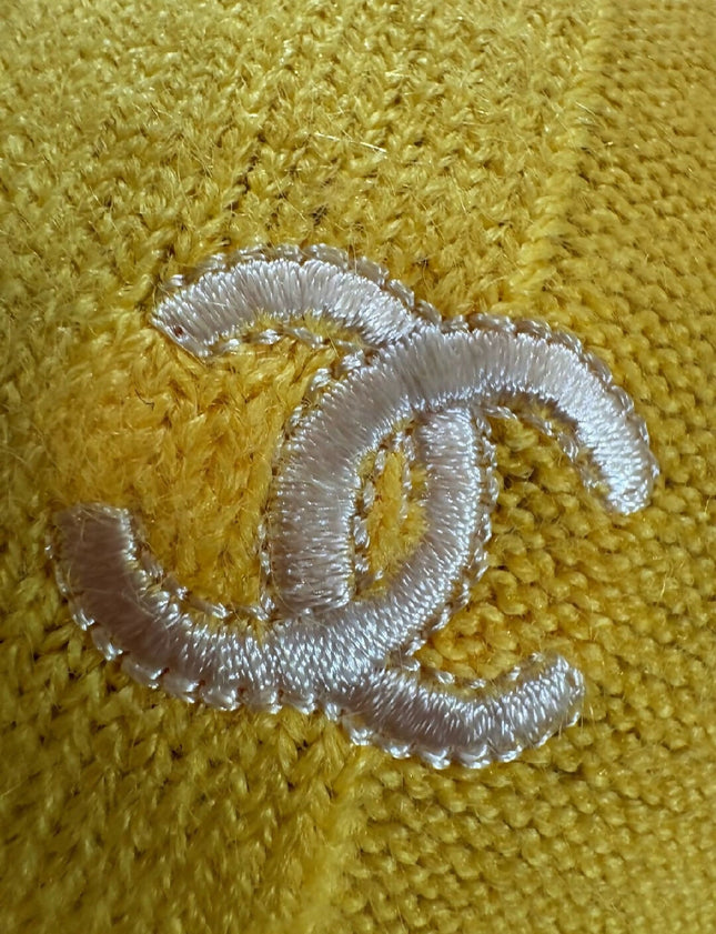 Women's Chanel Authentic Yellow Sweater - S Size
