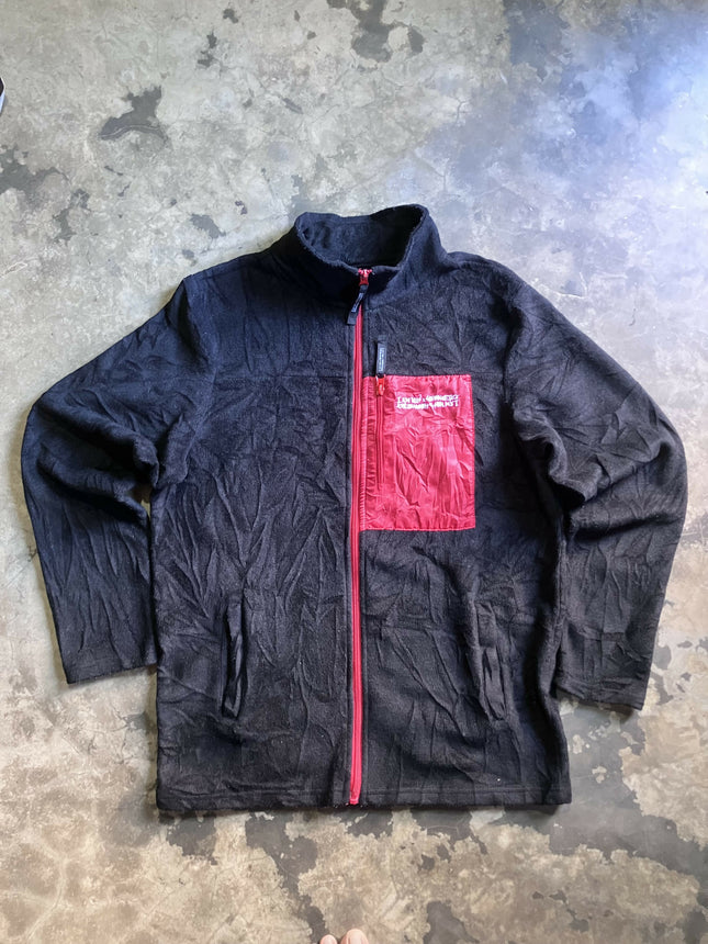 IAMNOTHUMANBEING Men's Fleece Black jacket(Sherpa) - L Size