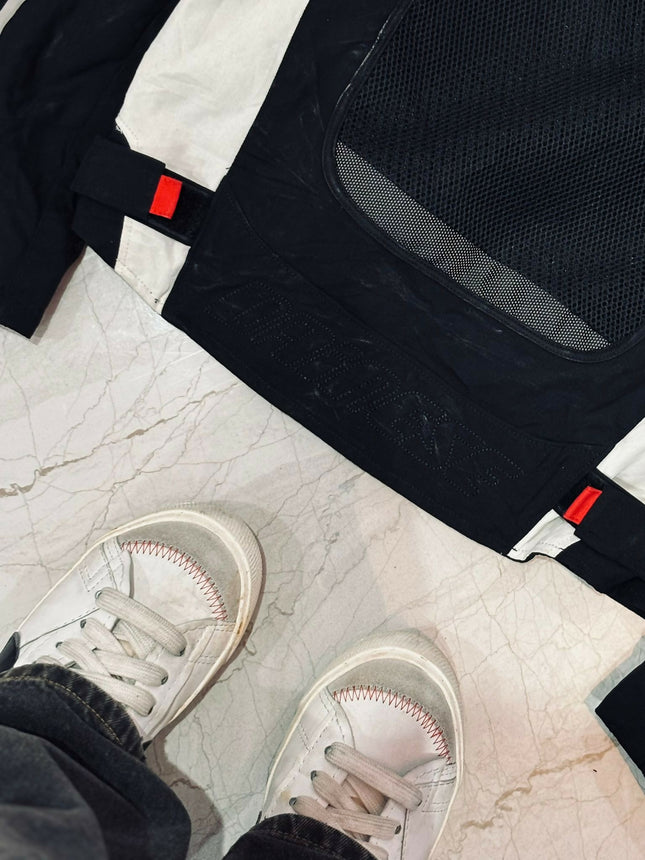 Men's Vintage Leather Racing Moto Jacket -