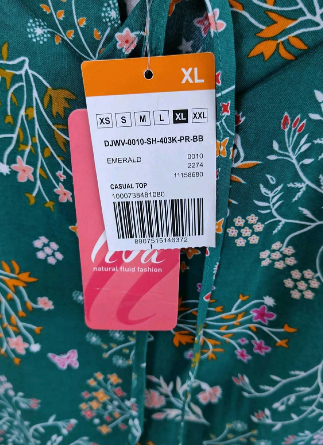 LIVA Women's Emrald (Sea Green) Beautiful Tunic Top - XL Size