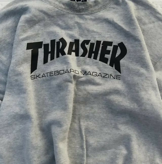 Men's THRASHER GREY SWEATSHIRT - M Size