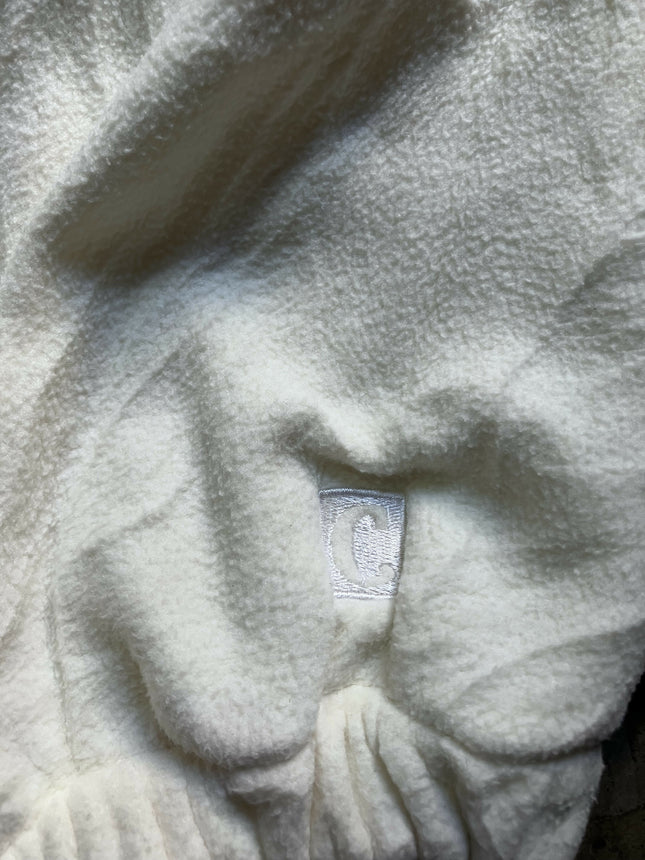 COVERNAT Men's Fleece White jacket (Sherpa) - L Size