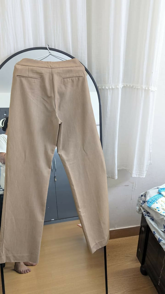 Women's Straight beige pants - 26 Size