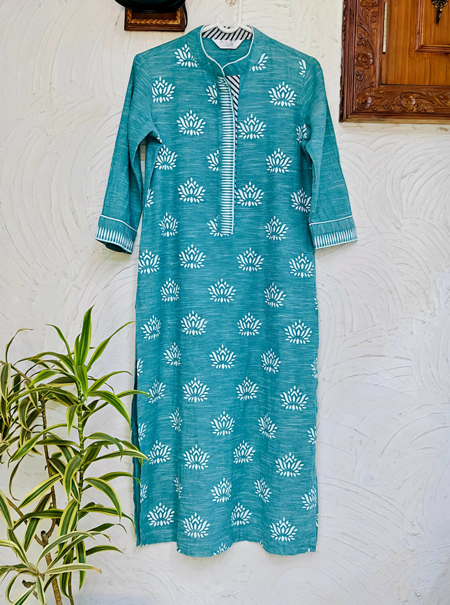 Sea Green Beautiful Kurta
