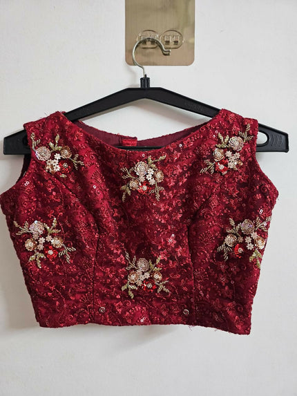 Party wear Beige-Red Designer gown of S-M size