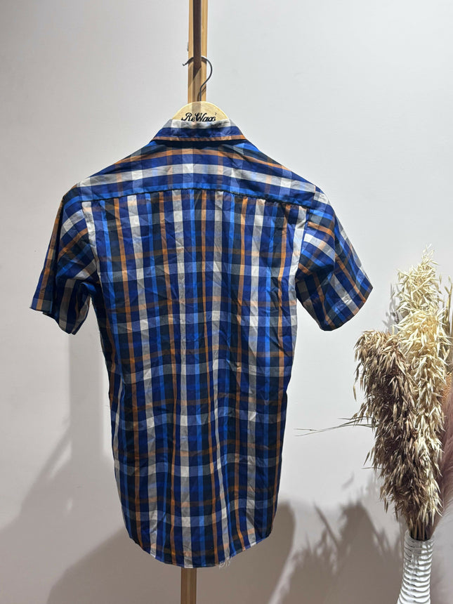 Men's Casual Blue Shirt - M Size
