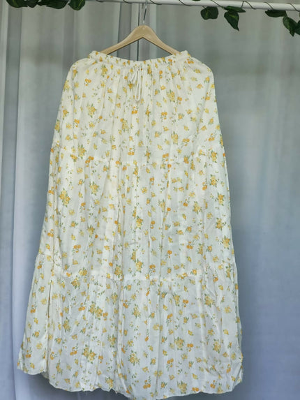 Women's Casual Foral Skirt - Free Size