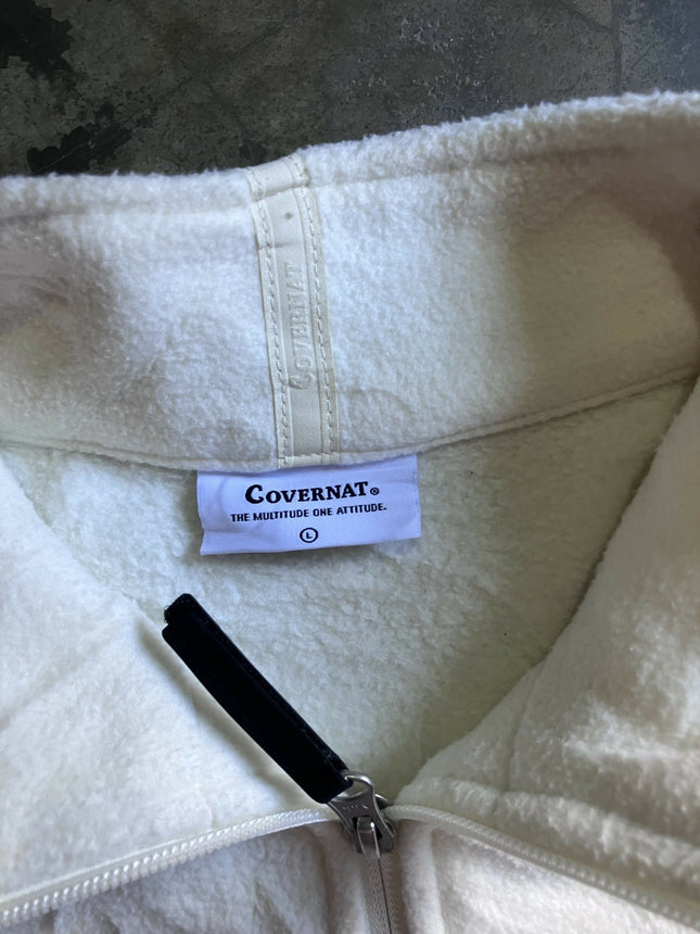 COVERNAT Men's Fleece White jacket (Sherpa) - L Size
