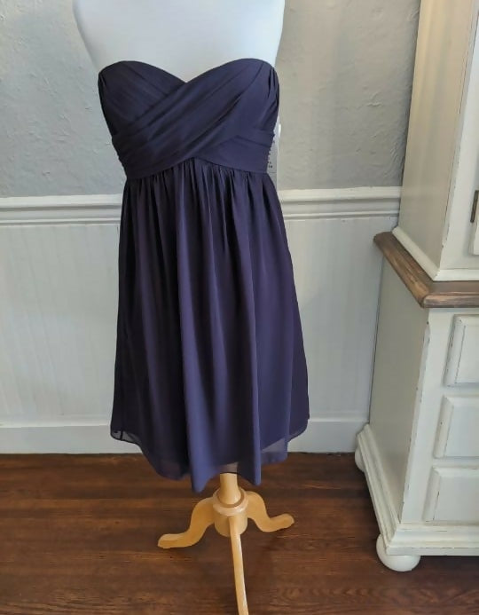 Women's Vintage violet Dress with Corset Inside - XS Size