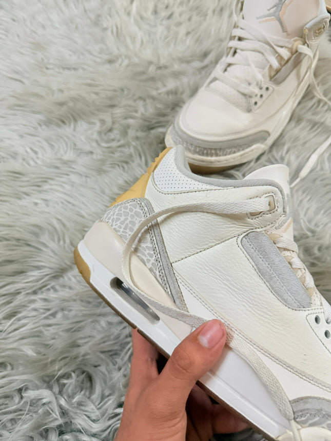 NIKE Air Jordan 3 Retro Craft 'Ivory' UK 9.5