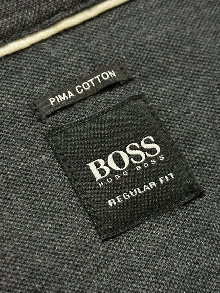 Authentic Hugo Boss Men's Charcoal Grey Polo Size M