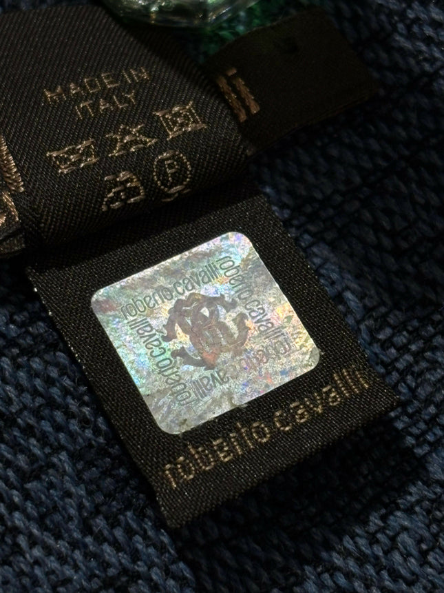 Pre owned Roberto Cavalli Printed Woolen Scarf Unisex!