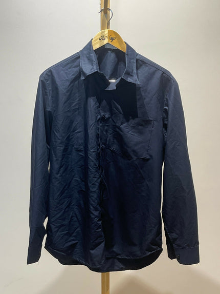Men's Casual Deep Navy Blue Shirt - XXXL Size