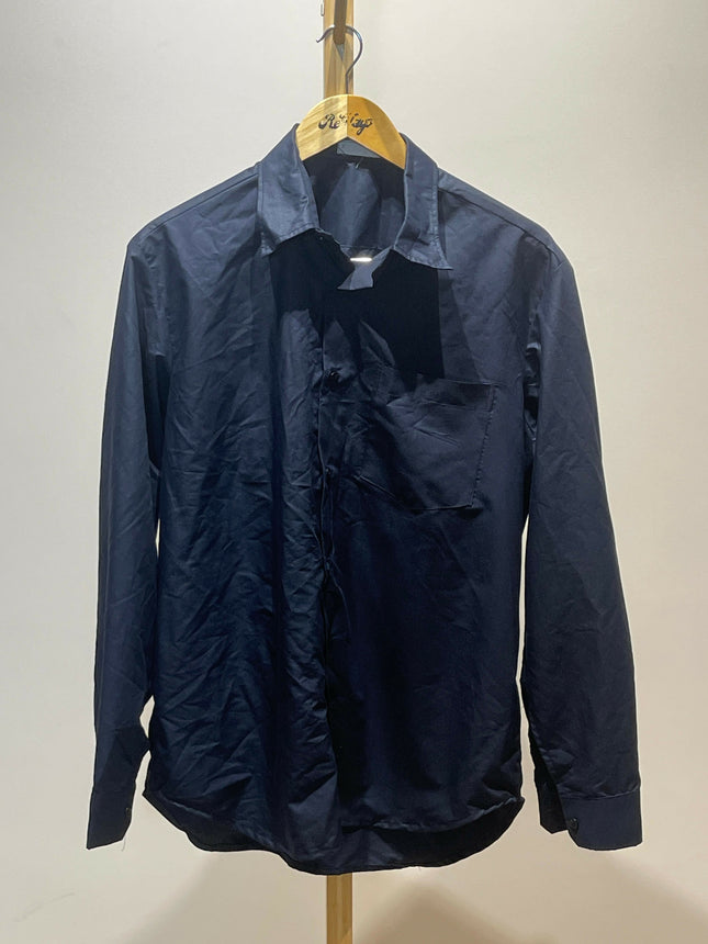 Men's Casual Deep Navy Blue Shirt - XXXL Size