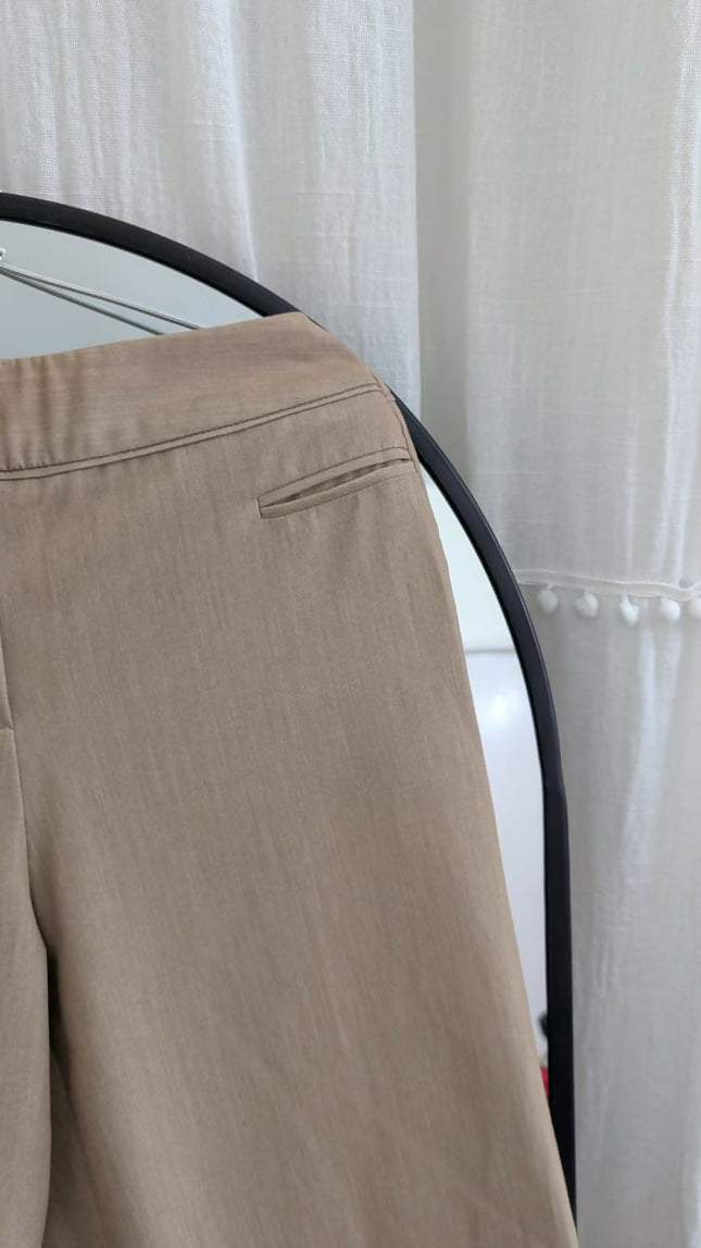 Women's Straight beige pants - 26 Size