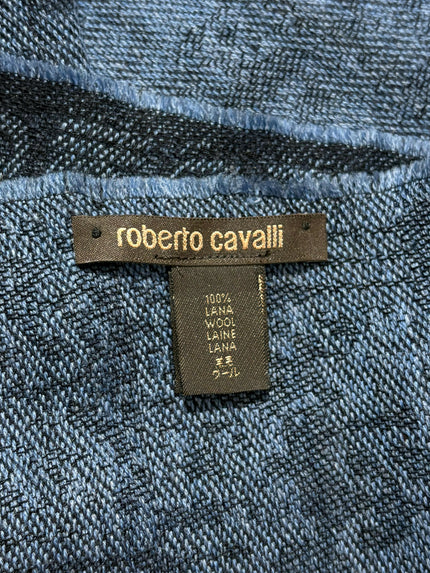 Pre owned Roberto Cavalli Printed Woolen Scarf Unisex!