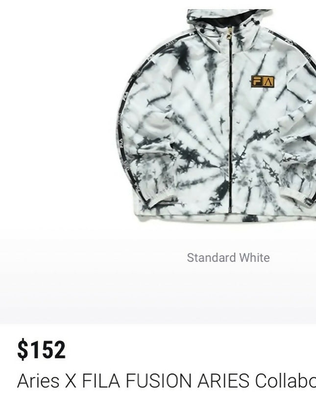 FILA WOMEN’S WINDCHEATER White Jacket - M Size