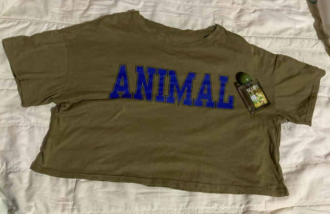 Women's Casual Green Crop Top :- M Size