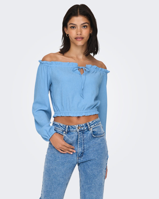 Forever 21 Women's  Blue Croptop - S Size