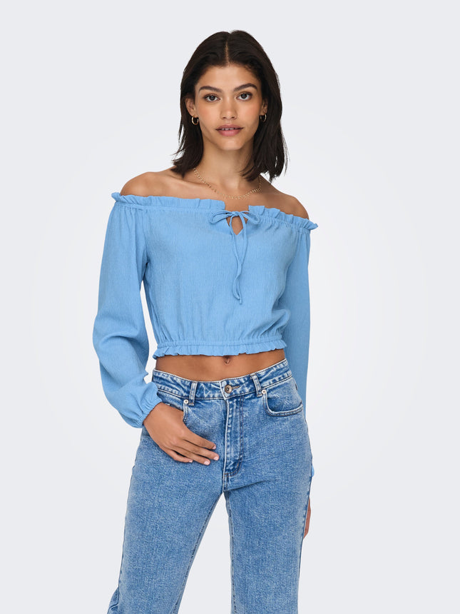 Forever 21 Women's  Blue Croptop - S Size