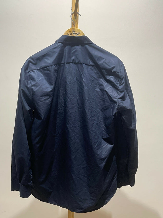 Men's Casual Deep Navy Blue Shirt - XXXL Size