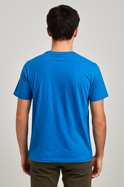 Men's Casual Blue T-Shirt - XL Size