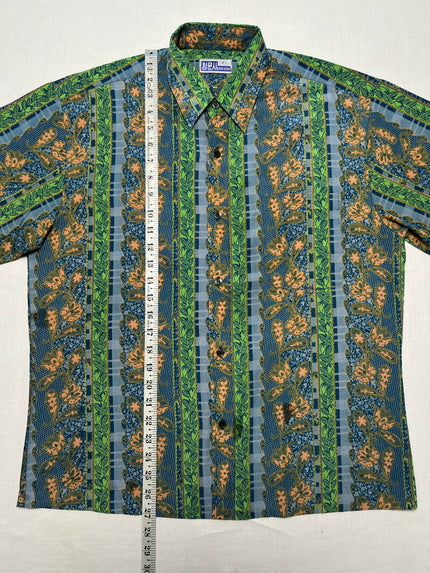 Retro Print Long Sleeve Shirt