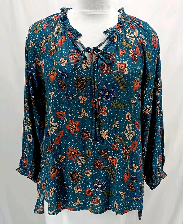 Boutique Collection Women's Teal Green Top - XL Size