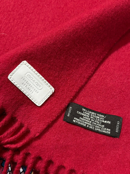 Pre owned Coach Solid Red Women's Scarve!
