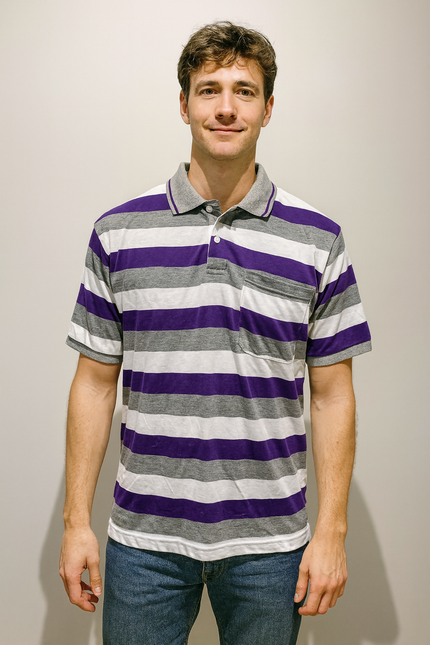 Men's Casual Gray T-Shirt - XL Size