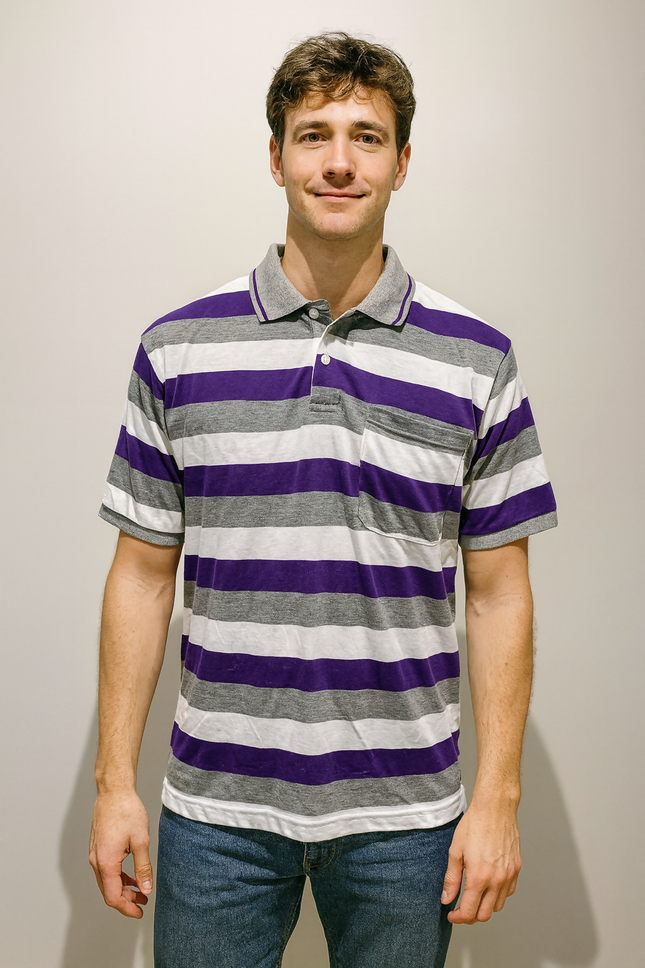 Men's Casual Gray T-Shirt - XL Size