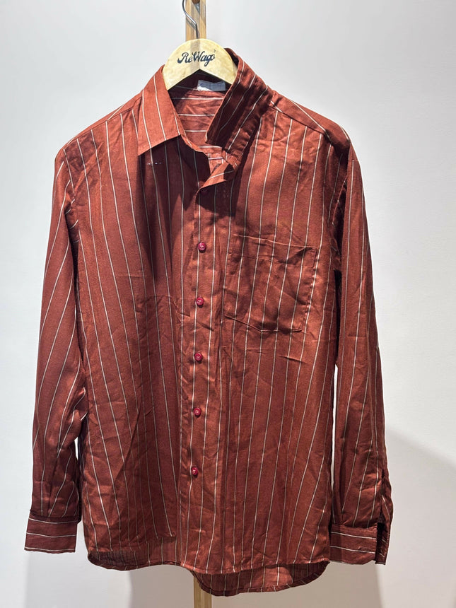Men's Casual Maroon Shirt - XXL Size