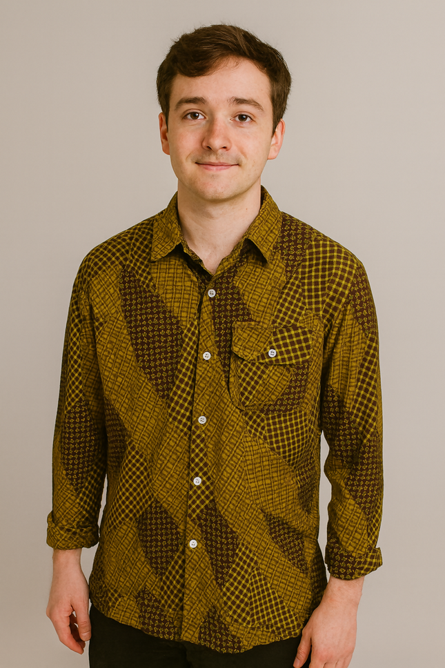 Men's Casual Green Shirt - XL Size