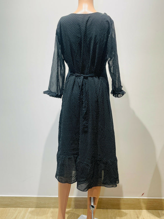 Women's Casual Black Dress - L Size
