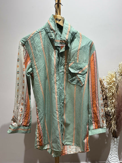 Men's Casual Green Shirt - L Size
