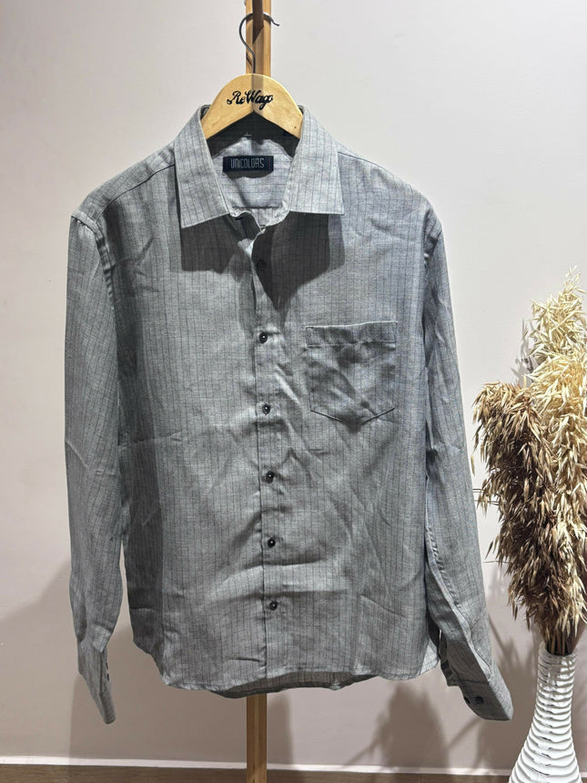 Men's Formal Gray Shirt - XL Size