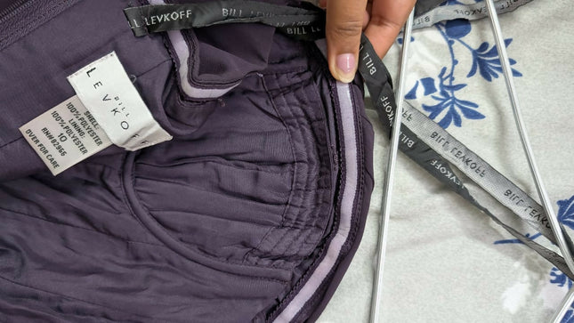 Women's Vintage violet Dress with Corset Inside - XS Size