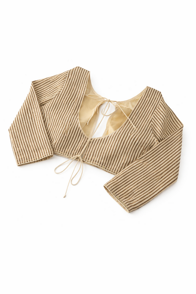 Padded Blouse - Back Open Tie Up - Ethnic and Modern - Suitable for M & S