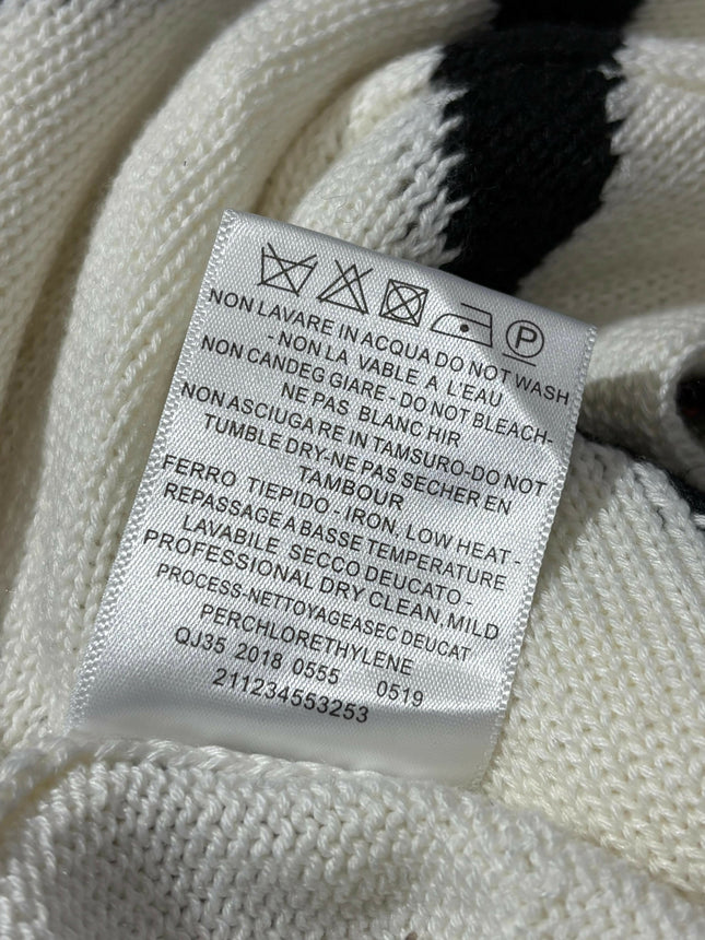 Pre owned Valentino White And Black VLogo Sweater For Women's!