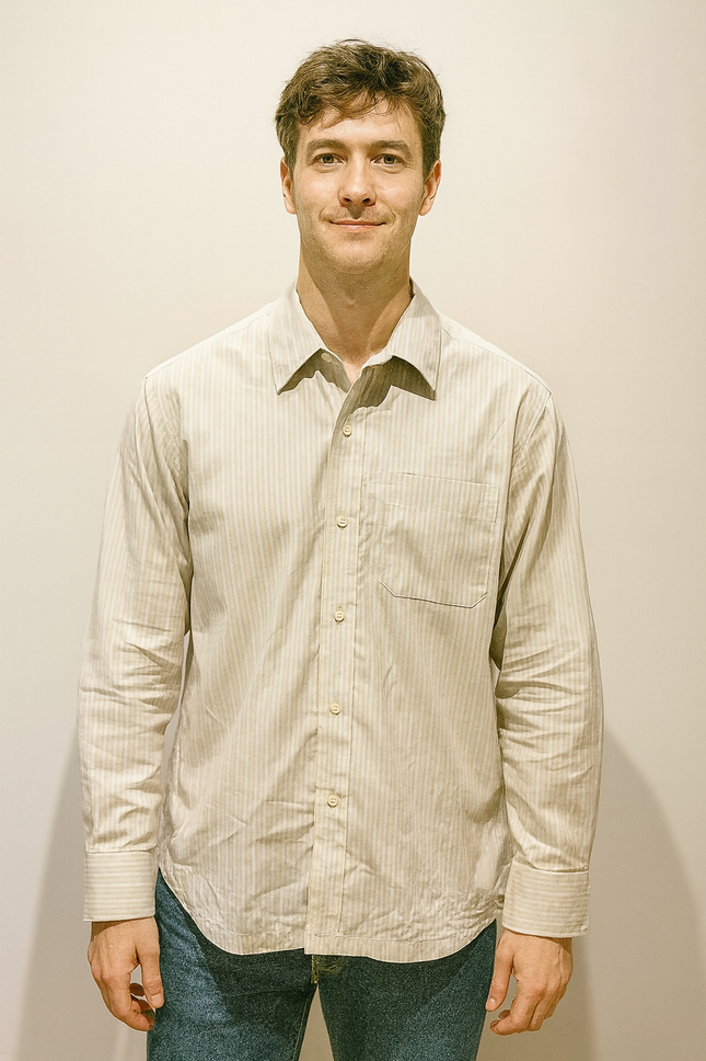 Men's Casual Begie Shirt - XL Size