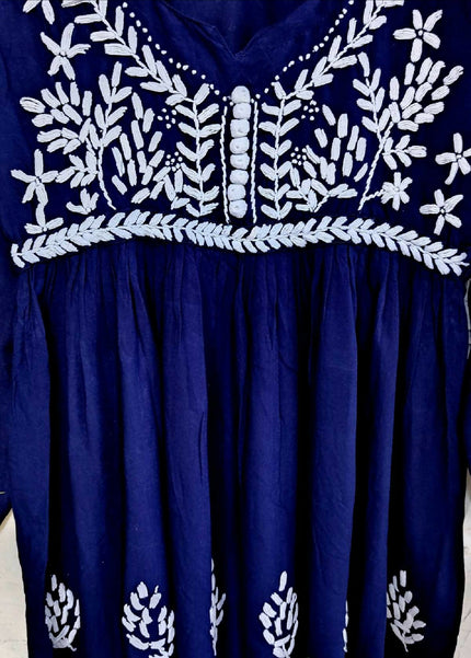 Embroidered Tunic Navy Blue - L Size