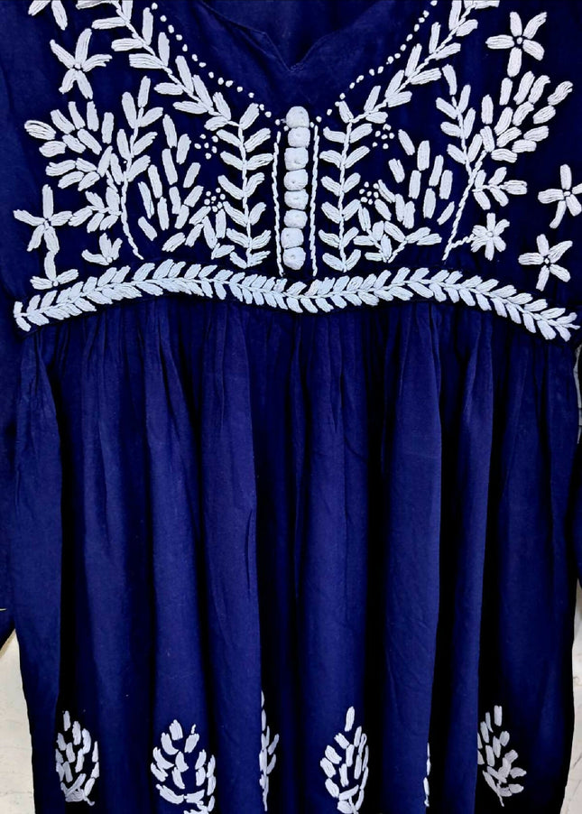 Embroidered Tunic Navy Blue - L Size