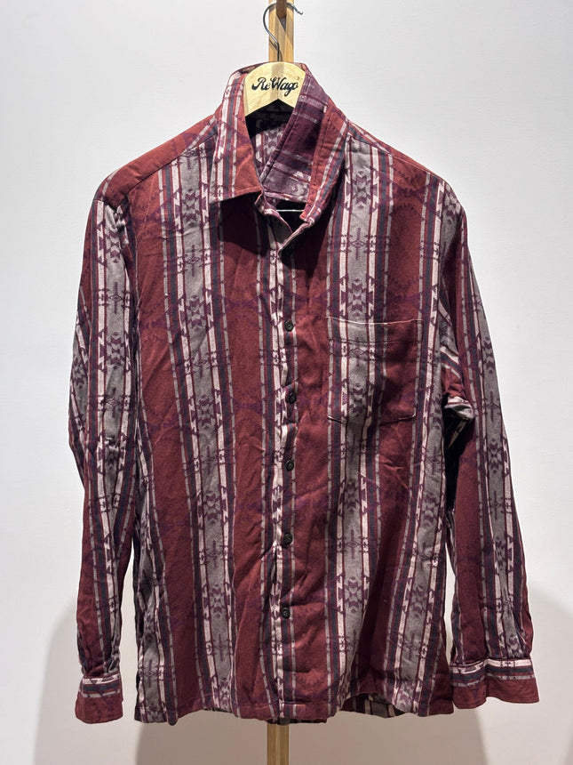 Men's Casual Brown Shirt - XL Size