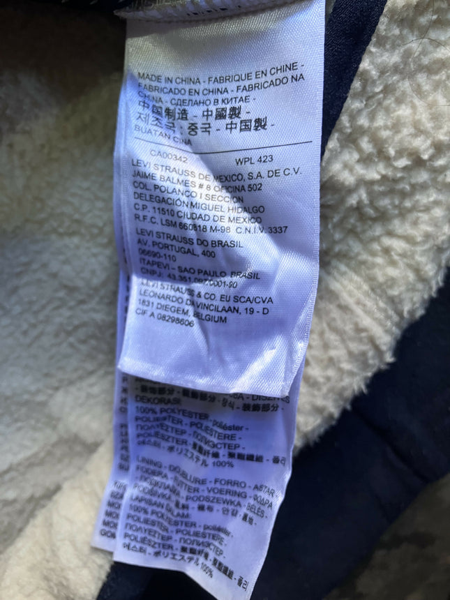 LEVI’S Men's Fleece White jacket (Sherpa) - L Size