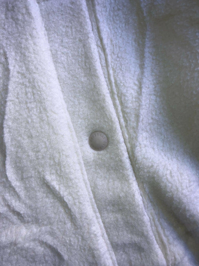 COVERNAT Men's Fleece White jacket (Sherpa) - L Size