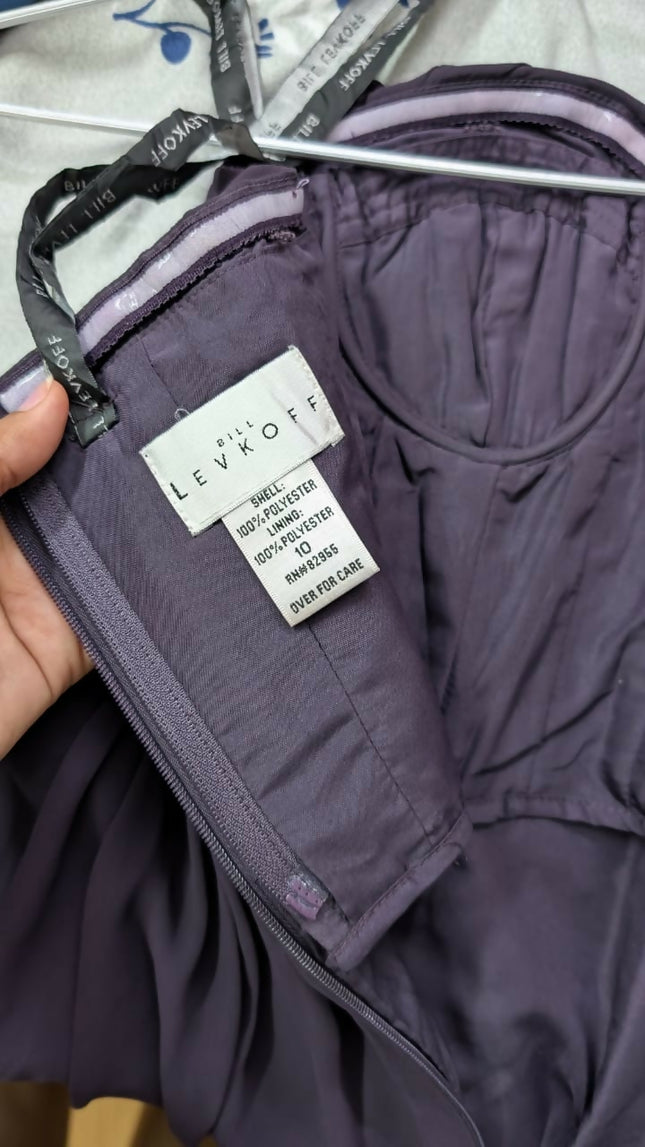 Women's Vintage violet Dress with Corset Inside - XS Size