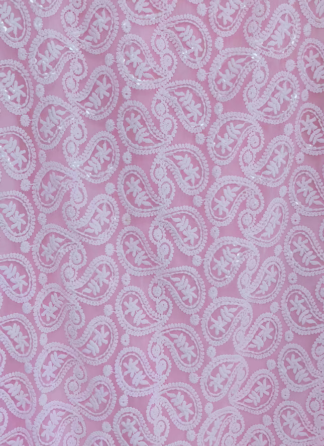 Embroidered Baby Pink Kurta 